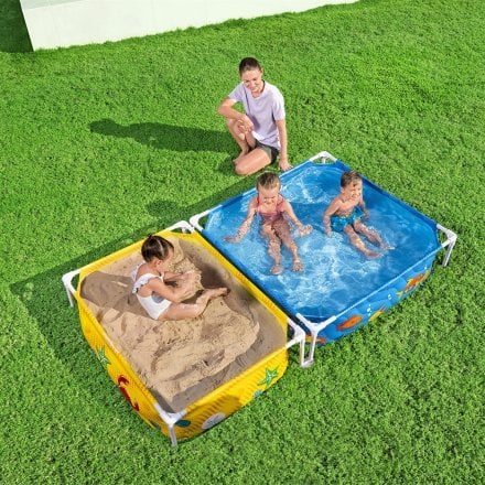 My First Frame Pool And Sandpit 213x122x30.5cm Kids Inflatables My First Frame Pool And Sandpit 213x122x30.5cm My First Frame Pool And Sandpit 213x122x30.5cm Bestway