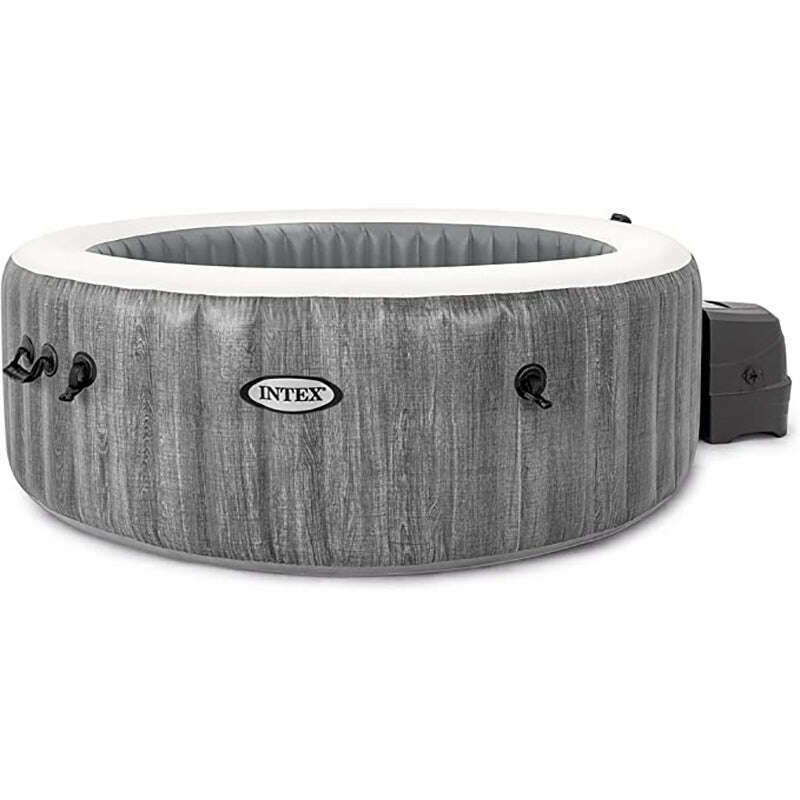 Purespa Bubble Greywood Deluxe 196*71Cm Round 4Pers