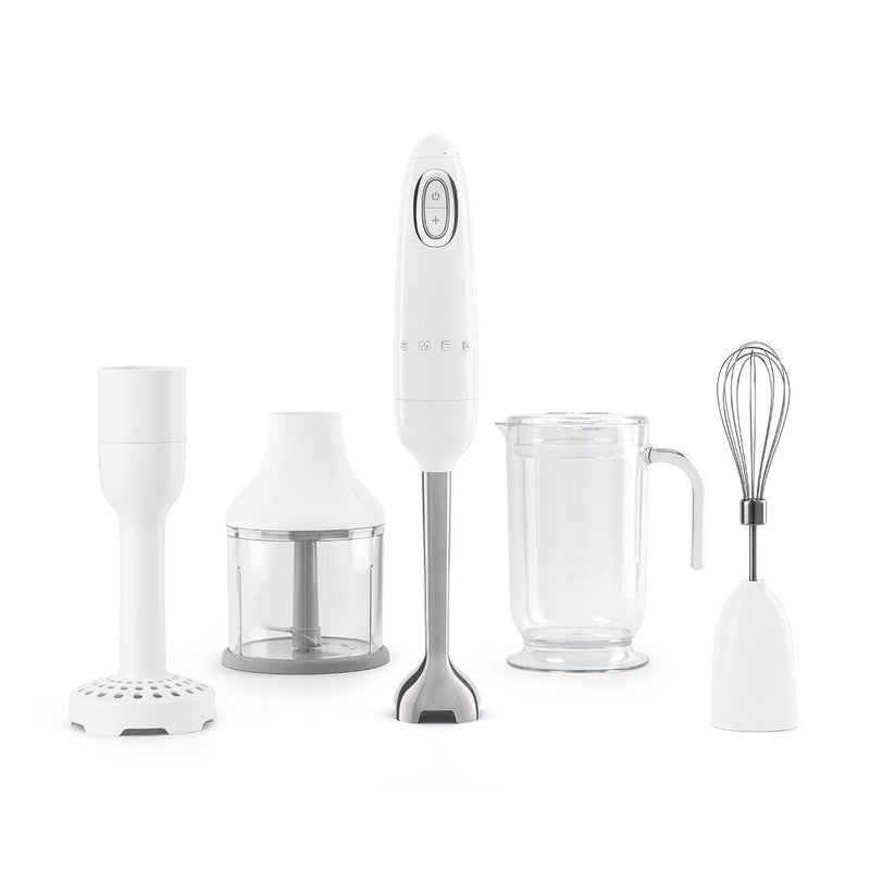 50's Style Aesthetic - Hand Blender with Accessories White Tritan® Food Mixers & Blenders 50's Style Aesthetic - Hand Blender with Accessories White Tritan® 50's Style Aesthetic - Hand Blender with Accessories White Tritan® Smeg