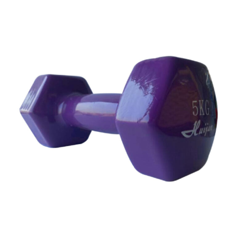 Vinyl Coated Dumbbell 5Kg Purple vinyl-coated-dumbbell-5kg-purple