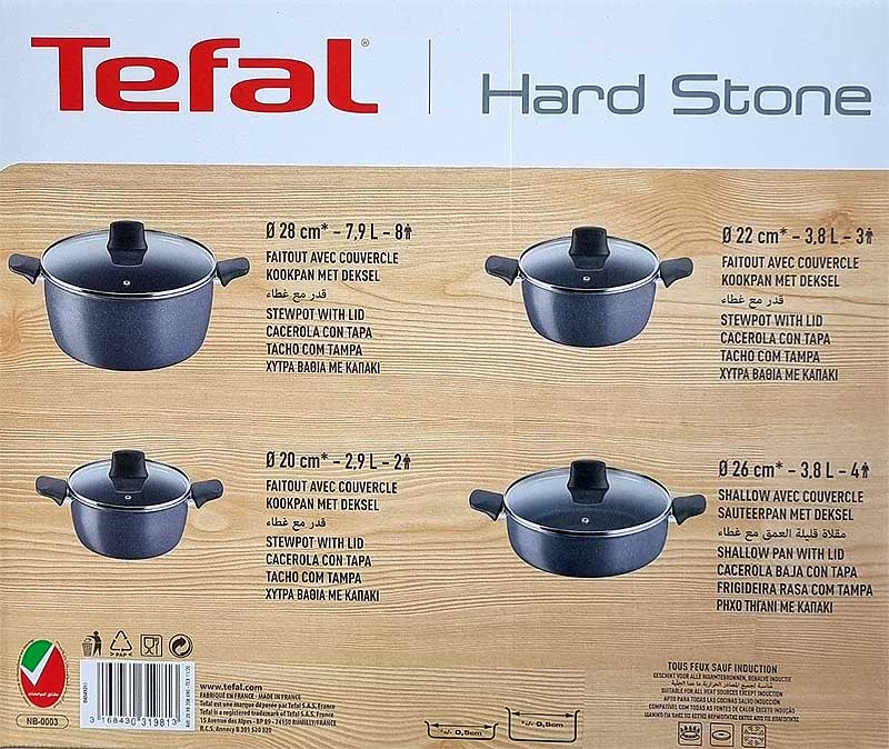 G6 Hard Stone - 8pcs Set Cookware Sets G6 Hard Stone - 8pcs Set G6 Hard Stone - 8pcs Set Tefal