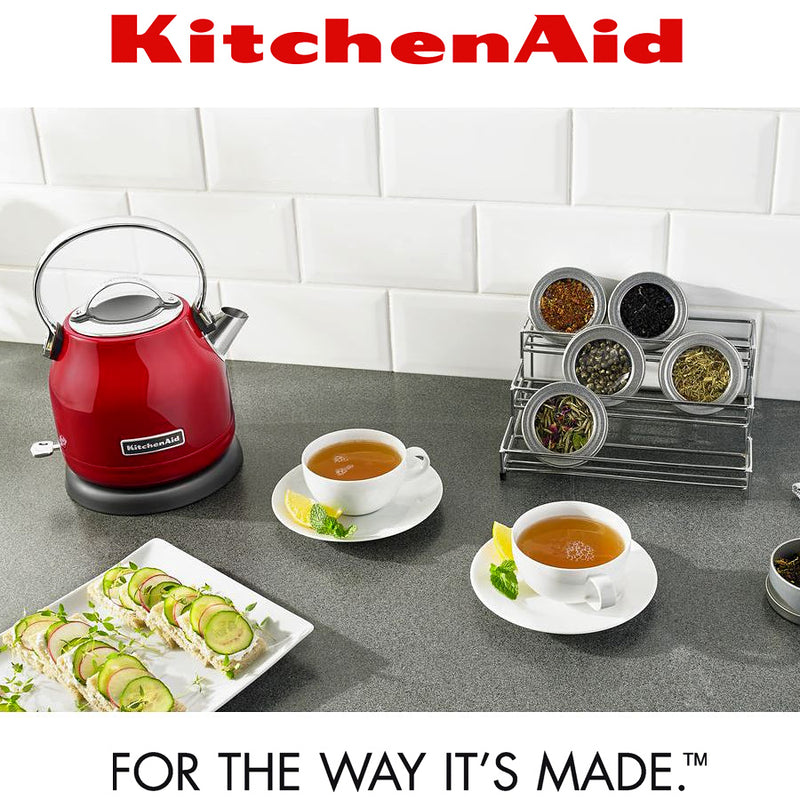 Empire Red 1.25L Electric Kettle Water Kettle Empire Red 1.25L Electric Kettle Empire Red 1.25L Electric Kettle KitchenAid