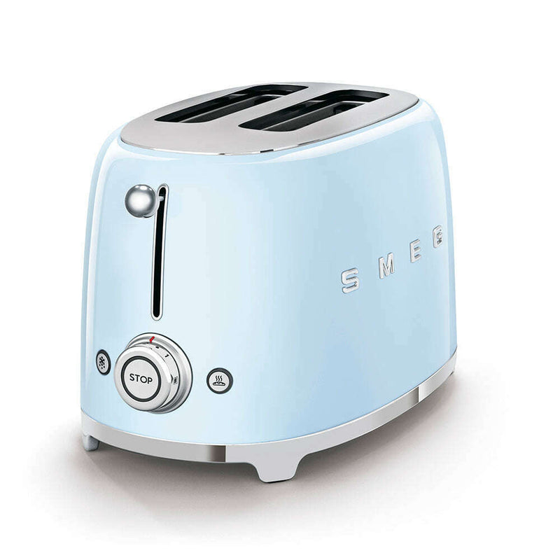 Toaster 2 slice, Pastel Blue Toasters Toaster 2 slice, Pastel Blue Toaster 2 slice, Pastel Blue Smeg