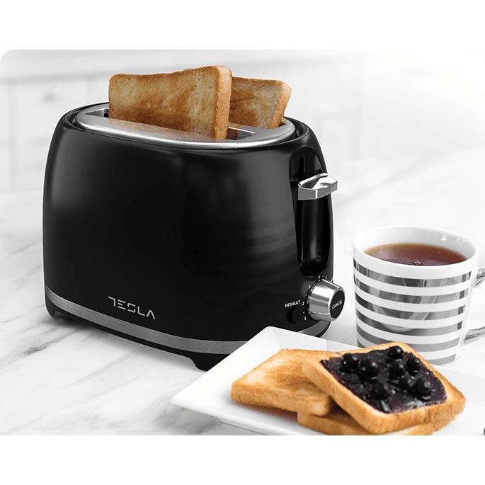 Black Inox Toaster 700-850W Toasters Black Inox Toaster 700-850W Black Inox Toaster 700-850W Tesla