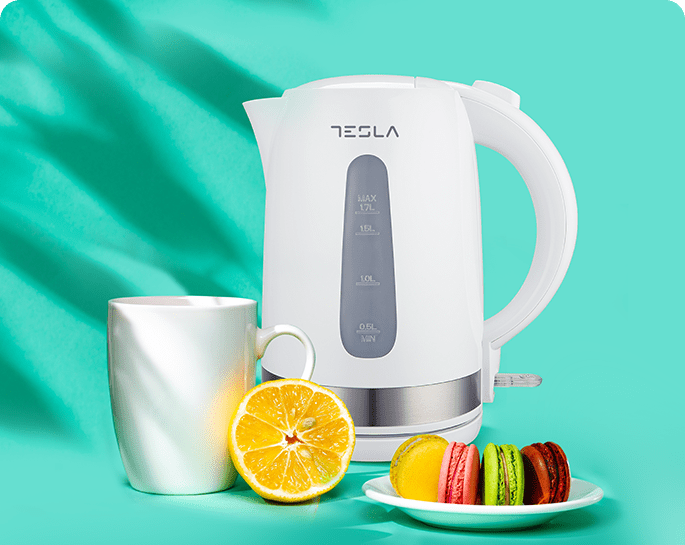 1.7L White Kettle - 1850W-2200W Electric Kettles 1.7L White Kettle - 1850W-2200W 1.7L White Kettle - 1850W-2200W Tesla