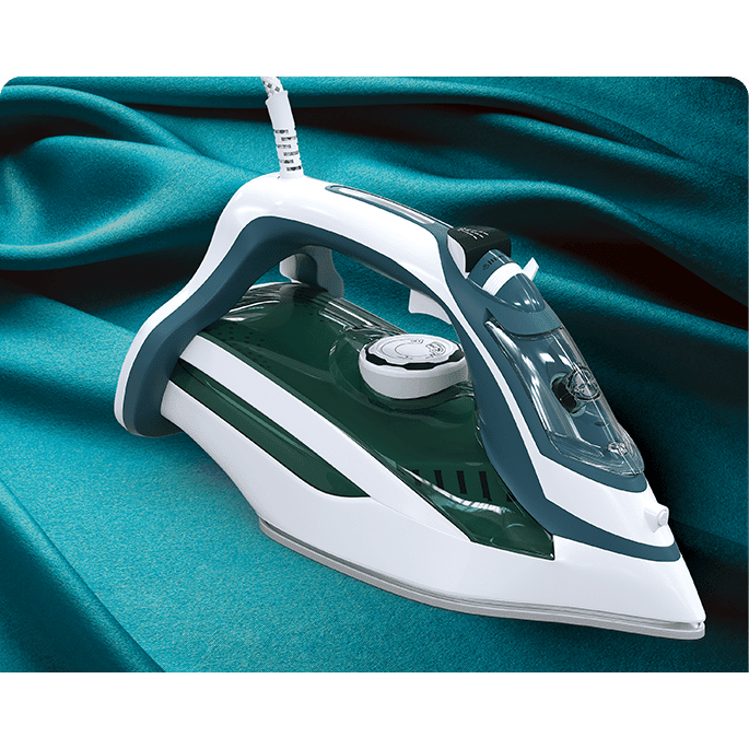 Dry & Steam Iron Machine, Ceramic soleplate , 2400W Irons & Ironing Systems Dry & Steam Iron Machine, Ceramic soleplate , 2400W Dry & Steam Iron Machine, Ceramic soleplate , 2400W Tesla