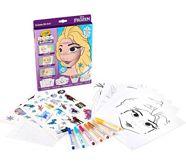 POPs 3D Activity Set, Frozen Art & Crafts POPs 3D Activity Set, Frozen POPs 3D Activity Set, Frozen Crayola