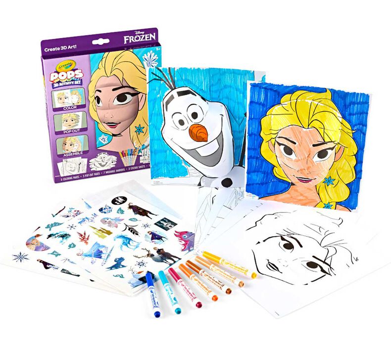 POPs 3D Activity Set, Frozen Art & Crafts POPs 3D Activity Set, Frozen POPs 3D Activity Set, Frozen Crayola