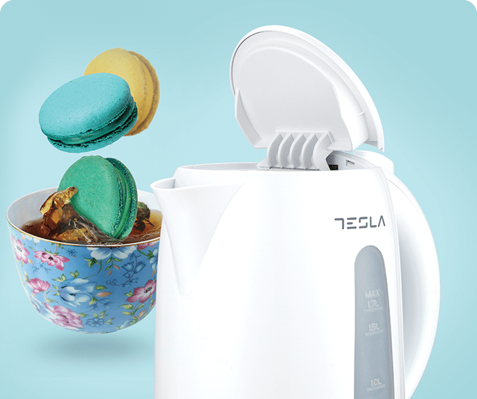 1.7L White Kettle - 1850W-2200W Electric Kettles 1.7L White Kettle - 1850W-2200W 1.7L White Kettle - 1850W-2200W Tesla