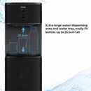 Bottom Loading Water Dspenser, Black & Silver