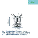 Fondue Set Cailin 10 pieces Fondue Maker Fondue Set Cailin 10 pieces Fondue Set Cailin 10 pieces Kela