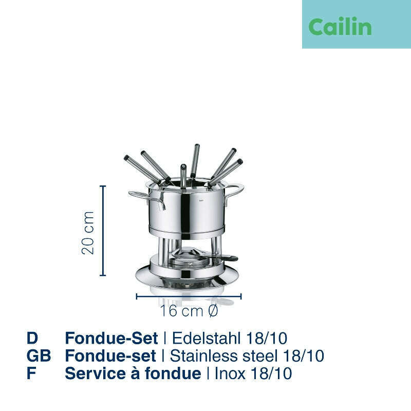 Fondue Set Cailin 10 pieces Fondue Maker Fondue Set Cailin 10 pieces Fondue Set Cailin 10 pieces Kela