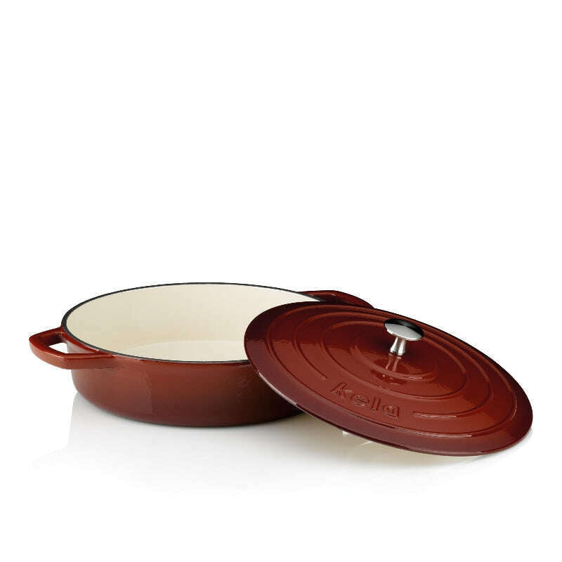 Red Roasting Tray Round Calido 3.2L Dutch Ovens Red Roasting Tray Round Calido 3.2L Red Roasting Tray Round Calido 3.2L Kela