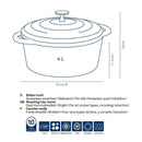 Red Roasting Tray Calido - 3.8L Dutch Ovens Red Roasting Tray Calido - 3.8L Red Roasting Tray Calido - 3.8L Kela