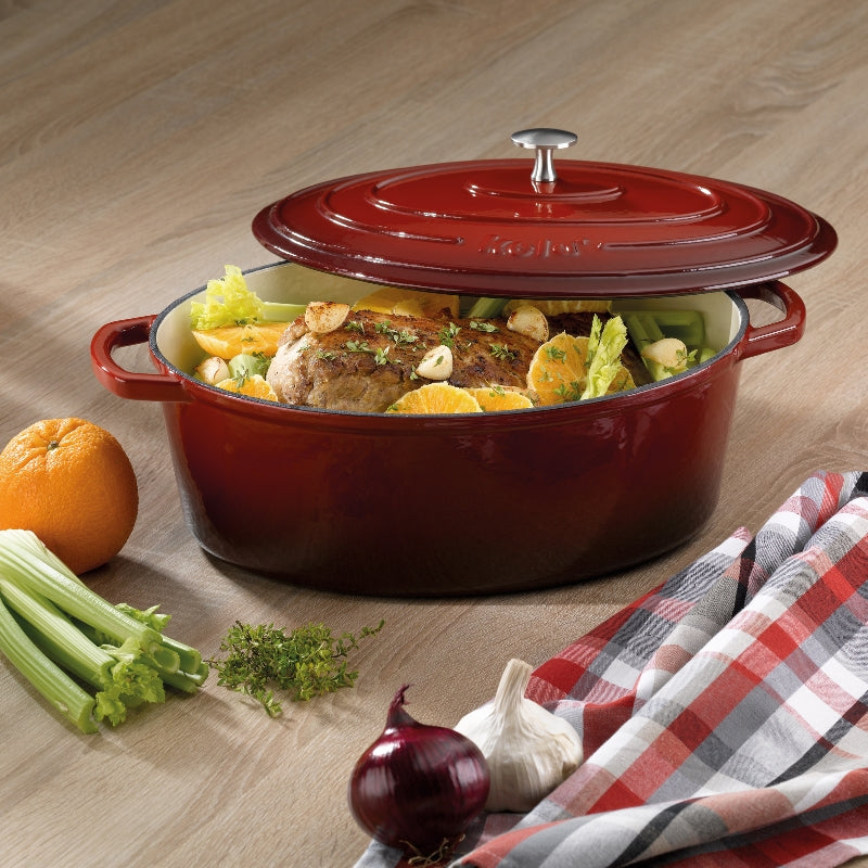 Red Roasting tray Calido 9.3L Dutch Ovens Red Roasting tray Calido 9.3L Red Roasting tray Calido 9.3L Kela