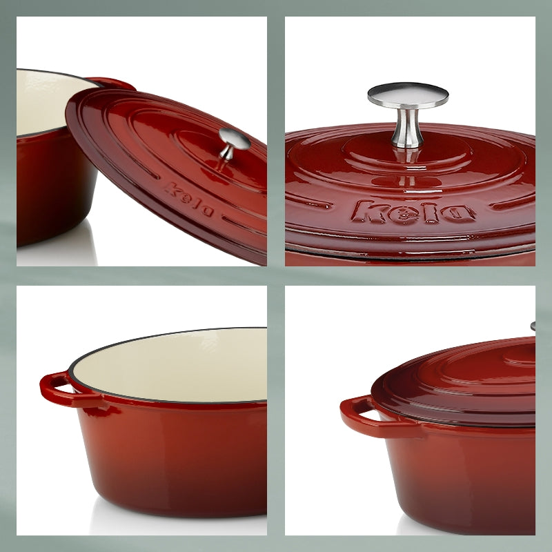 Red Roasting tray Calido 9.3L Dutch Ovens Red Roasting tray Calido 9.3L Red Roasting tray Calido 9.3L Kela