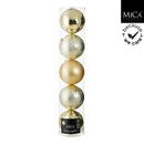 Champagne Shatterproof Christmas Balls, 5 Pieces  Champagne Shatterproof Christmas Balls, 5 Pieces Champagne Shatterproof Christmas Balls, 5 Pieces The German Outlet