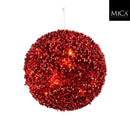 Ornament ball red battery operated led - d15cm Christmas Decoration Ornament ball red battery operated led - d15cm Ornament ball red battery operated led - d15cm Edelmann