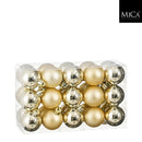 Bauble unbreakable champagne 30 pieces - d4cm Christmas Decoration Bauble unbreakable champagne 30 pieces - d4cm Bauble unbreakable champagne 30 pieces - d4cm Edelmann