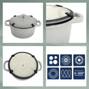 Grey Roasting Tray Round Calido 2.5L Dutch Ovens Grey Roasting Tray Round Calido 2.5L Grey Roasting Tray Round Calido 2.5L Kela