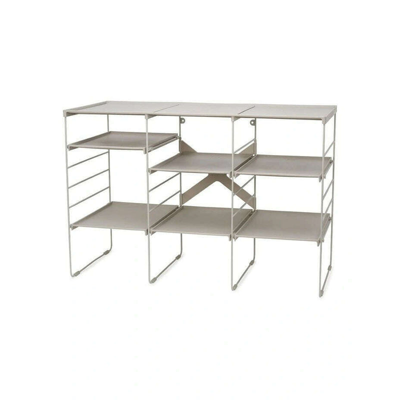 Level Plus Adjustable Triple Shoe Rack in Ecru Home decor Level Plus Adjustable Triple Shoe Rack in Ecru Level Plus Adjustable Triple Shoe Rack in Ecru Joseph Joseph