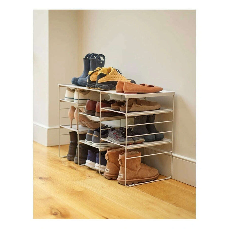 Level Plus Adjustable Triple Shoe Rack in Ecru Home decor Level Plus Adjustable Triple Shoe Rack in Ecru Level Plus Adjustable Triple Shoe Rack in Ecru Joseph Joseph