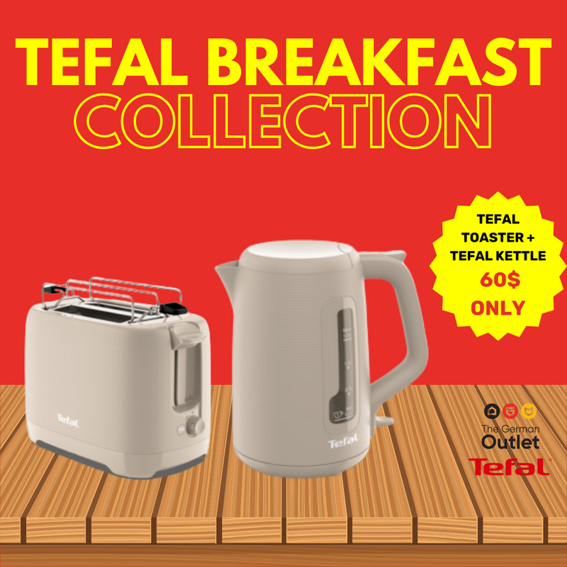 Breakfast Collection Tefal Toaster + Kettle  Breakfast Collection Tefal Toaster + Kettle Breakfast Collection Tefal Toaster + Kettle Tefal