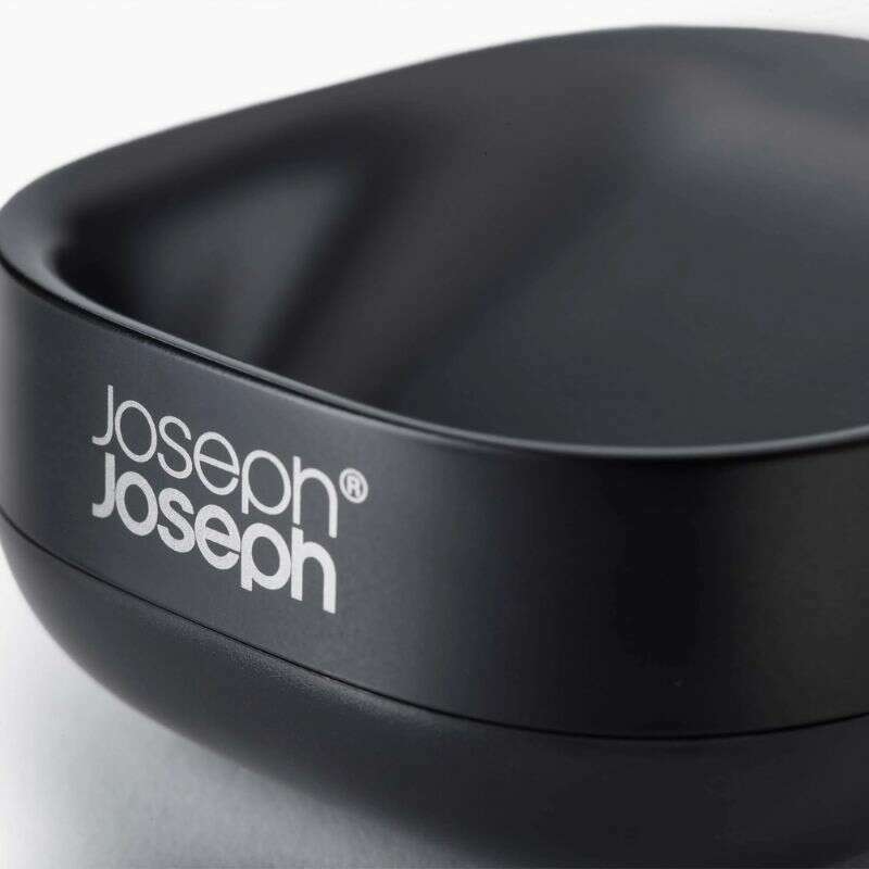 Slim™ Compact Matt Black Soap Dish Bathroom Accessories Slim™ Compact Matt Black Soap Dish Slim™ Compact Matt Black Soap Dish Joseph Joseph