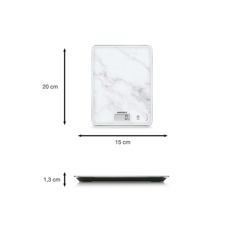 Compact Scale, 300 Marble kitchen Scales Compact Scale, 300 Marble Compact Scale, 300 Marble Soehnle