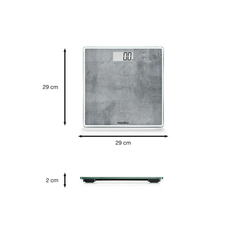 Digital Personal Scale Style Sense Compact 300 Concrete Weight Scale Digital Personal Scale Style Sense Compact 300 Concrete Digital Personal Scale Style Sense Compact 300 Concrete Soehnle