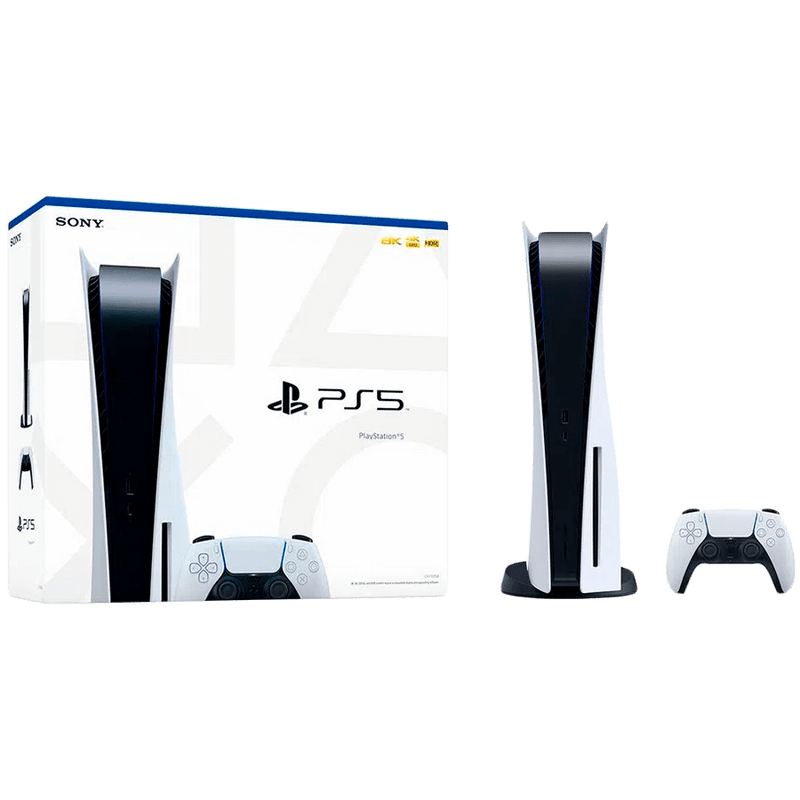 PS5 Console, White Slim Gaming PS5 Console, White Slim PS5 Console, White Slim Sony