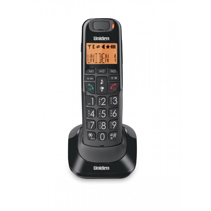 Big Button Big Numbers & Audio Boost Cordless Phone Black phone Big Button Big Numbers & Audio Boost Cordless Phone Black Big Button Big Numbers & Audio Boost Cordless Phone Black Uniden