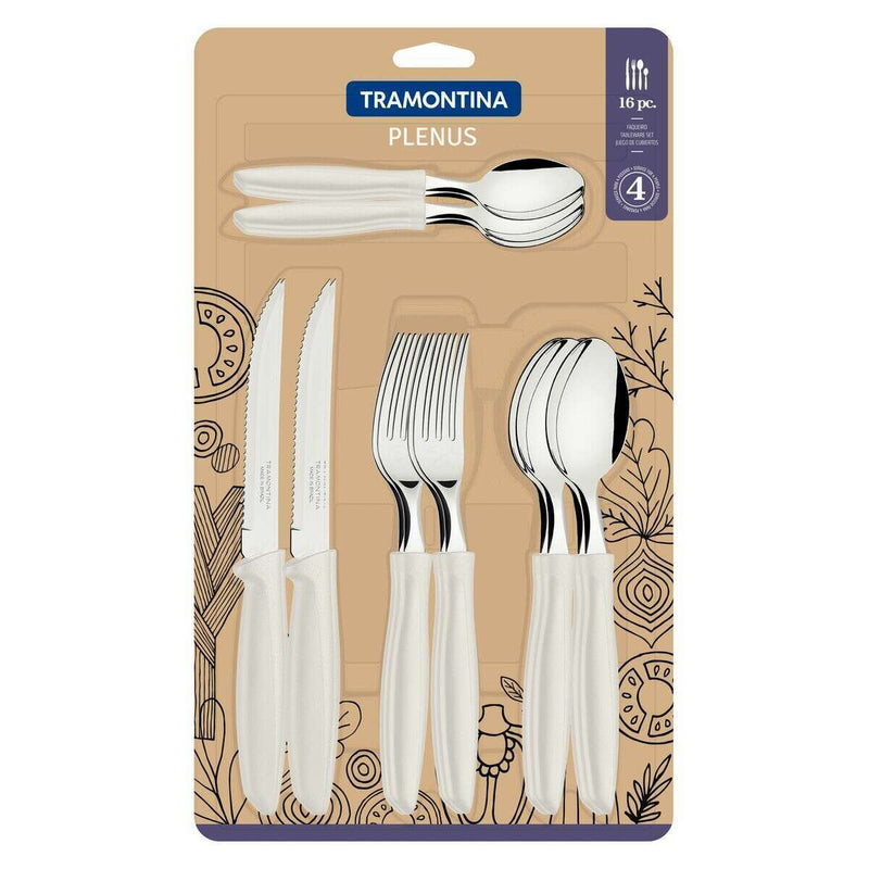 16-Piece Cutlery Set Stainless Steel for 4 People Outlet 16-Piece Cutlery Set Stainless Steel for 4 People 16-Piece Cutlery Set Stainless Steel for 4 People Tramontina