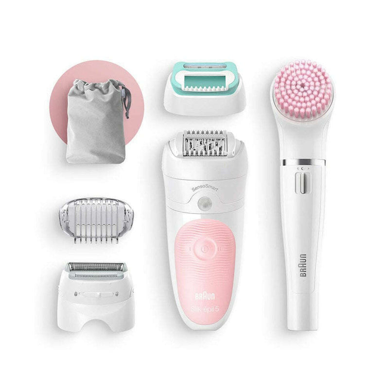 Wet & Dry Epilator & 3 extras incl. FaceSpa  Wet & Dry Epilator & 3 extras incl. FaceSpa Wet & Dry Epilator & 3 extras incl. FaceSpa Braun