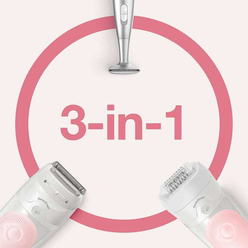 Silk-épil 5-820 Wet & Dry Epilator with 3 Extras Hair Removal Silk-épil 5-820 Wet & Dry Epilator with 3 Extras Silk-épil 5-820 Wet & Dry Epilator with 3 Extras Braun