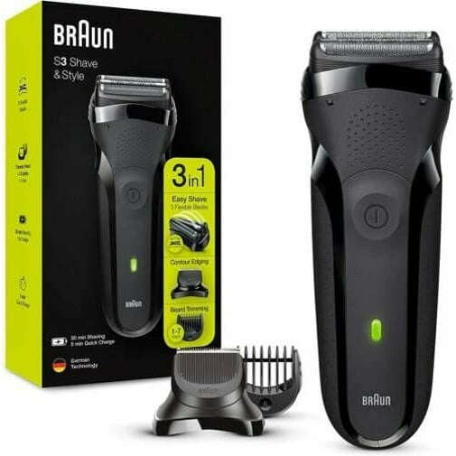 3 in 1 Series 3 Shave&Style Electric Shaver Grooming Kit 3 in 1 Series 3 Shave&Style Electric Shaver 3 in 1 Series 3 Shave&Style Electric Shaver Braun