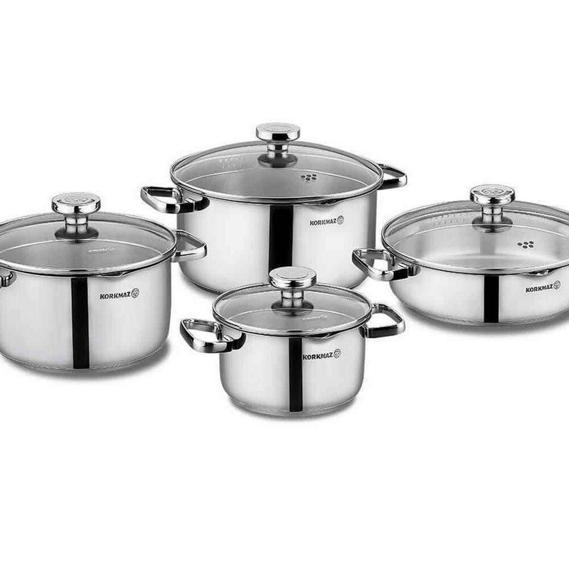 Aqua Collection, 8 Piece Cookware Set Cookware Sets Aqua Collection, 8 Piece Cookware Set Aqua Collection, 8 Piece Cookware Set Korkmaz