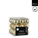 Bauble unbreakable champagne 27 pieces - d6cm Christmas Decoration Bauble unbreakable champagne 27 pieces - d6cm Bauble unbreakable champagne 27 pieces - d6cm Edelmann
