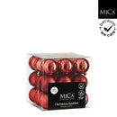Bauble unbreakable red 27 pieces - d6cm Christmas Decoration Bauble unbreakable red 27 pieces - d6cm Bauble unbreakable red 27 pieces - d6cm Edelmann