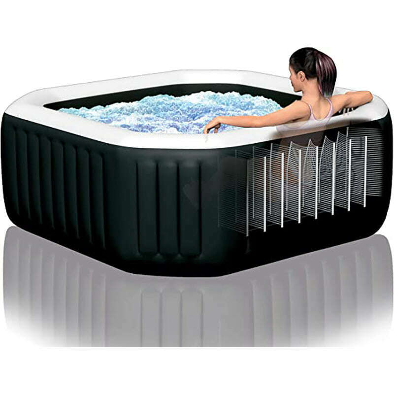 Purespa Jet & Bubble Deluxe 218*71Cm Octagon 6Pers Spa Bubble Pools Purespa Jet & Bubble Deluxe 218*71Cm Octagon 6Pers Purespa Jet & Bubble Deluxe 218*71Cm Octagon 6Pers Intex