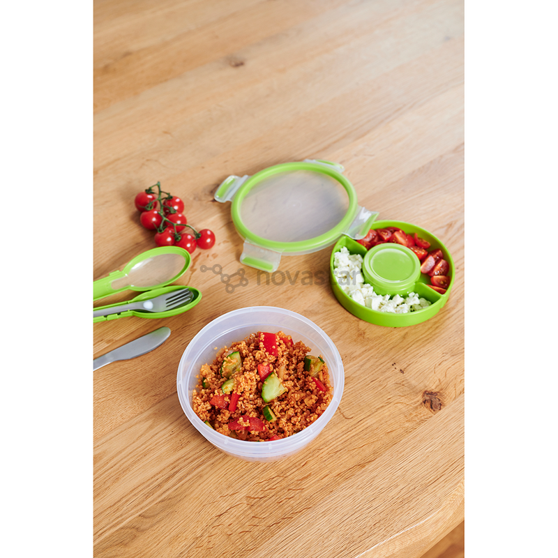 MASTERSEAL TO GO Salad Bowl Round 1.0L Food containers MASTERSEAL TO GO Salad Bowl Round 1.0L MASTERSEAL TO GO Salad Bowl Round 1.0L Tefal