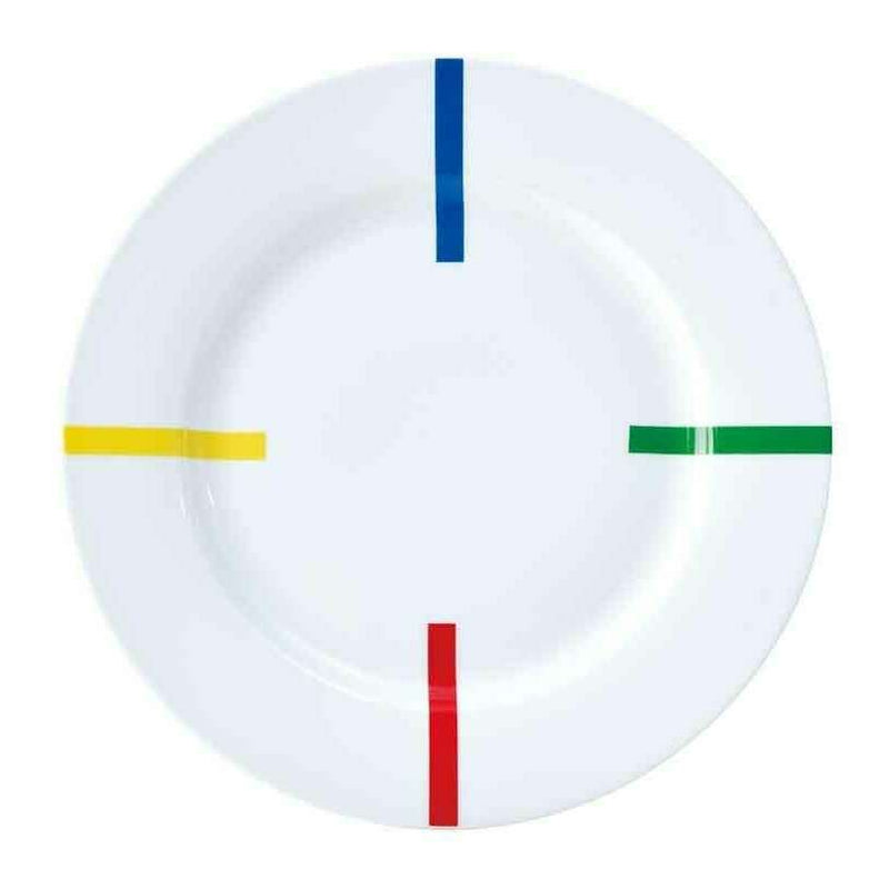 Set of 4 Plates, 26 cm Porcelain - Rainbow Collection Dinner Set Set of 4 Plates, 26 cm Porcelain - Rainbow Collection Set of 4 Plates, 26 cm Porcelain - Rainbow Collection United Colors of Benetton