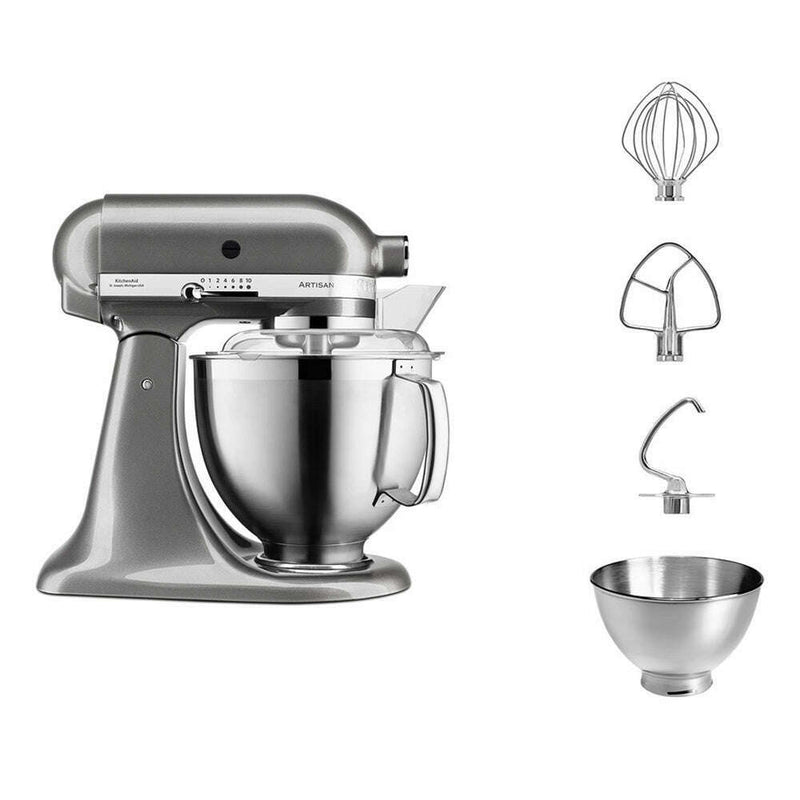 4.8 L Artisan Tilt-Head Stand Mixer - Medaillon Silver Food Mixers & Blenders 4.8 L Artisan Tilt-Head Stand Mixer - Medaillon Silver 4.8 L Artisan Tilt-Head Stand Mixer - Medaillon Silver KitchenAid