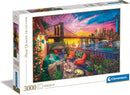 Manhattan Balcony Sunset - 3000 pieces adults puzzle Manhattan Balcony Sunset - 3000 pieces Manhattan Balcony Sunset - 3000 pieces CLEMENTONI