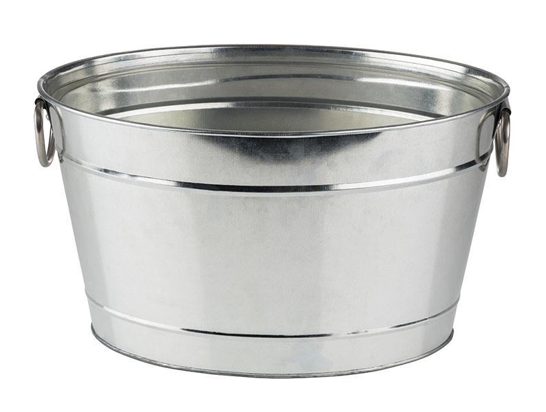 Beverage Tub "TIN" Galvanised Metal With Plastic Insert 11 L The Chefs Warehouse by MG Beverage Tub "TIN" Galvanised Metal With Plastic Insert 11 L Beverage Tub "TIN" Galvanised Metal With Plastic Insert 11 L The Chefs Warehouse by MG