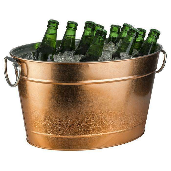 Beverage Tub "TIN" Galvanised Metal With Plastic Insert 11 L The Chefs Warehouse By MG Beverage Tub "TIN" Galvanised Metal With Plastic Insert 11 L Beverage Tub "TIN" Galvanised Metal With Plastic Insert 11 L The Chefs Warehouse By MG