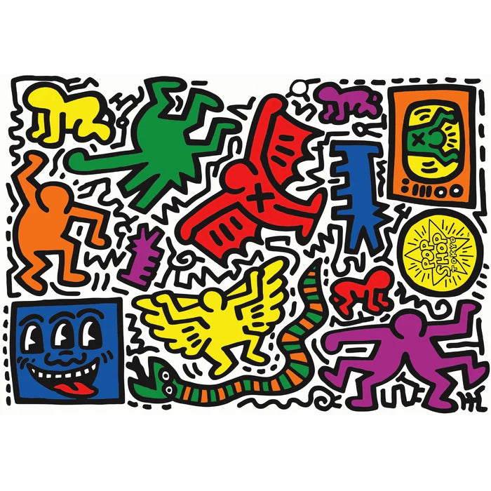 HQC Keith Haring 3, 1000 Pieces puzzle Adult HQC Keith Haring 3, 1000 Pieces HQC Keith Haring 3, 1000 Pieces CLEMENTONI