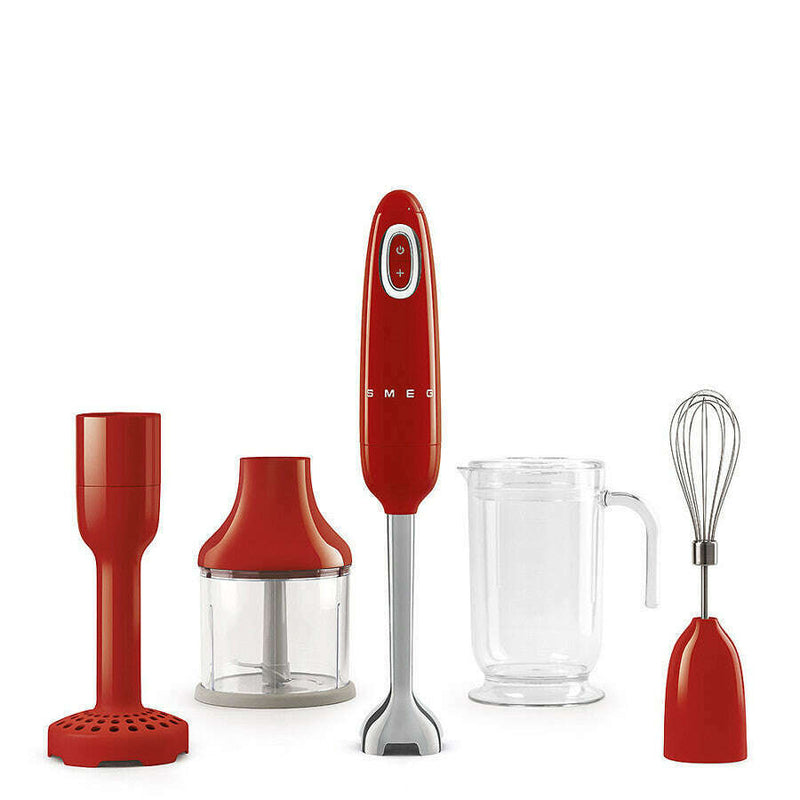 50's Style Aesthetic - Hand Blender with Accessories Red Tritan® Food Mixers & Blenders 50's Style Aesthetic - Hand Blender with Accessories Red Tritan® 50's Style Aesthetic - Hand Blender with Accessories Red Tritan® Smeg