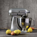 The German Outlet, KitchenAid, 4.8 L Artisan Stand Mixer, Contour Silver