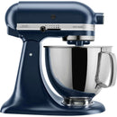 The German Outlet, KitchenAid, 4.8L Artisan Stand Mixer, Ink Blue + Pouring Shield $ Extra Bowl